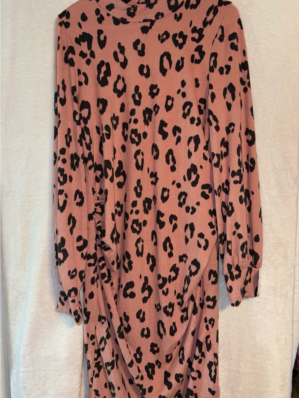 NWT Querencia size xl maternity pink leopard dress